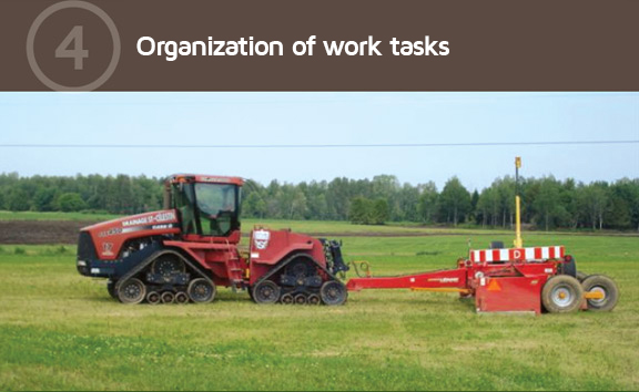 Organização das tarefas de trabalho